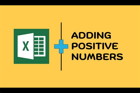 How To Sum Only Positive Numbers In Ms Excel Quickexcel