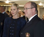 Prince Albert II of Monaco and his wife Princess Charlene of Monaco ...