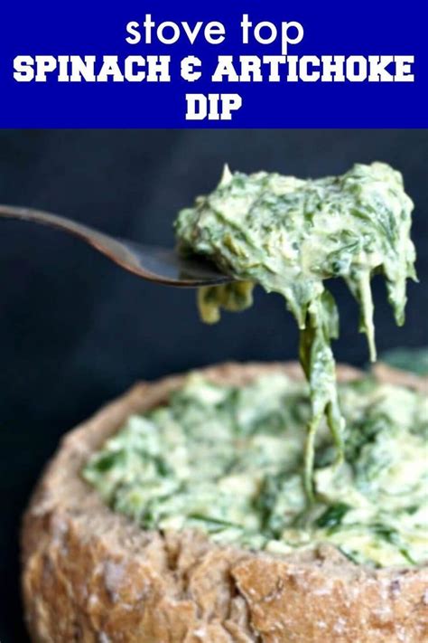 Stove Top Spinach And Artichoke Dip A Fantastic Under 15 Minute