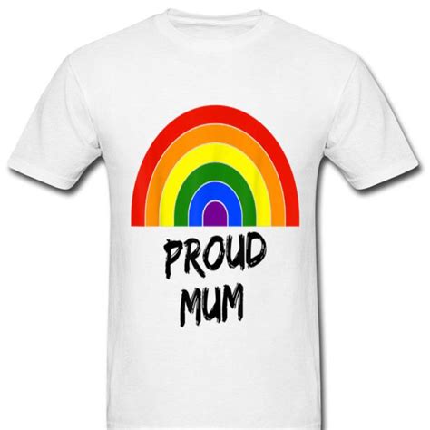 Proud Mum Lgbt Gay Pride Rainbow Flag Colours Shirt Hoodie Sweater