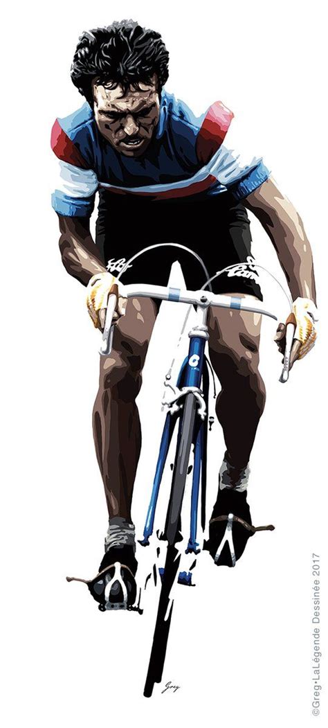 Bernard Hinault Credit La LÉgende DessinÉe Greglegende Cycling Club