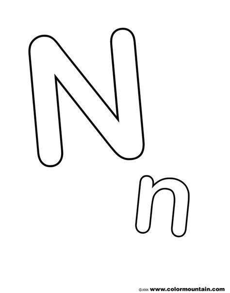 25 Brilliant Photo Of Letter N Coloring Page