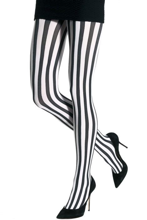 Two Toned Vertical Stripes Tights Striped Tights Fashion Tights Patterned Tights