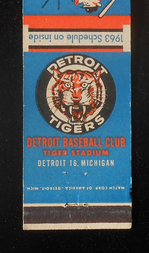 Detroit tigers fixtures tab is showing last 100 baseball matches with statistics and win/lose icons. 1963 Home Schedule Detroit Tigers Baseball Club Tiger ...