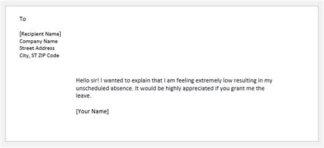 General email to a stem professor. Leave SMS to Boss for Personal Work | Word & Excel Templates