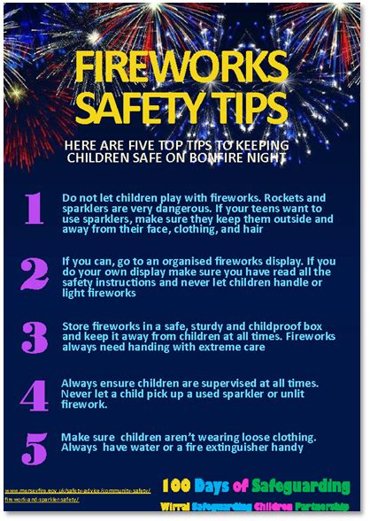 Fireworks Safety For Parents Wirral Safeguarding Children Partnership