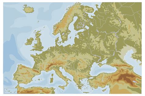 Clases De Ciencias Sociales Mapas De Europa Física