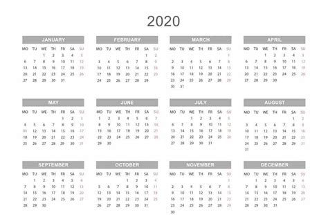 Free Microsoft Word Calendar Template 2020 Example Calendar Printable