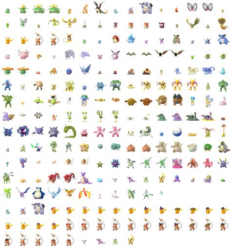 Mobile Pokémon Go Pokémon 1st Generation Shiny The Spriters
