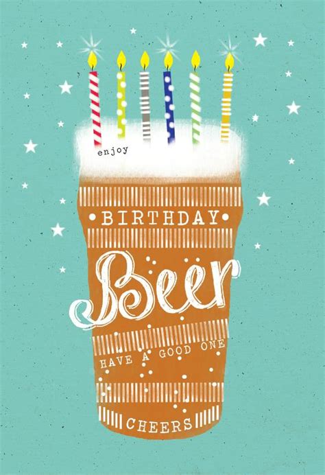 Birthday Beer Birthday Card Greetings Island