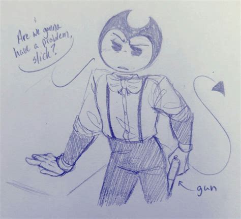Mob Boss Bendy Au 4 Look At This Handsome Guy Right There Bendy And