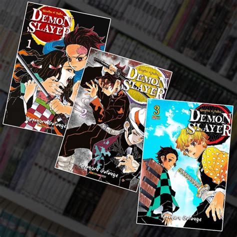 Demon Slayer Kimetsu No Yaiba Mangá Vol 1 2 E 3 Poster Otaku Storie