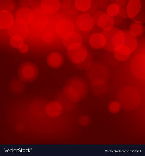 Red Christmas Background With Bokeh Lights Vector Image