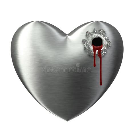 broken heart bleeding shoot hole stock illustration illustration of feeling form 13158957