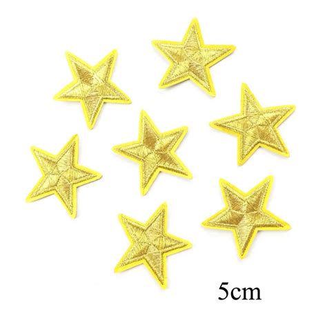 Gold Star Iron On Patches For Clothing Iron On Stickers For Clothes