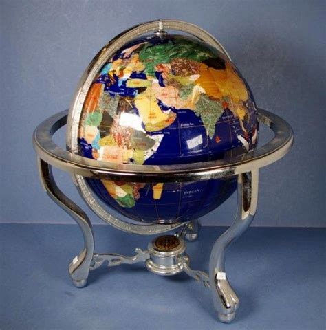 World Globe On Spinning Axis Globe Of The Earth With All Globes