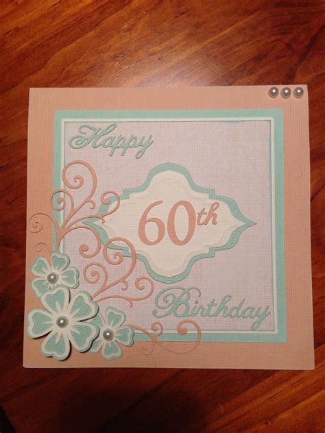Female 60th Birthday Card 60th Birthday Cards Special Birthday Handmade Card Making Handmade