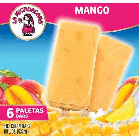 La Michoacana Mango Ice Cream Bars Frozen Foods Sullivans Foods