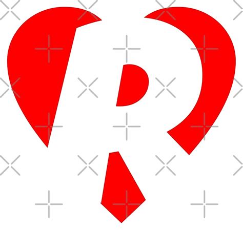 I Love R Heart R Heart With Letter R Art Prints By Theshirtshops