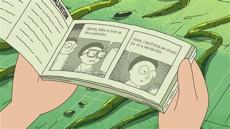 Incest Morty Spotted In The Good Morty Handbook From S1e10 Close Rick