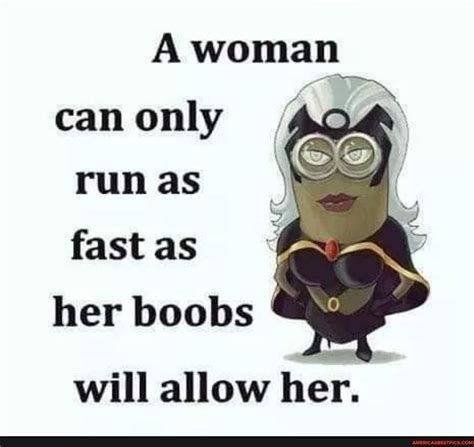 Woman Can Only Run As Fast As Her Boobs Will Allow Her Americas Best Pics And Videos