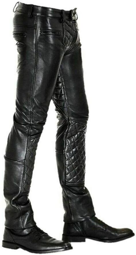 Leather Authority Mens Handmade Original Leather Breeches Padded Bluf