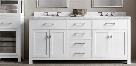 How to install cabinet hardware is an easy project that can help you improve and update your current cabinets. Hutton Vanity Bath Collection - White | Restoration ...