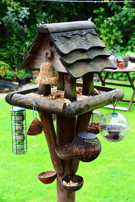 Garden Bird House Bird Table Feeding Station Garden Birdhouse