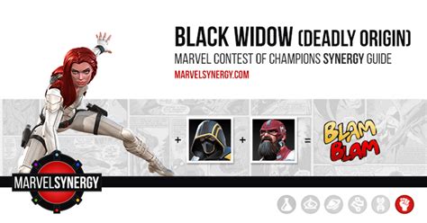 Black Widow Deadly Origin Synergy Guide Marvel Contest Of Champions