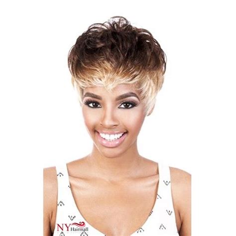 New Wig Update Motown Tress Short Center Swept Curl Synthetic Wig
