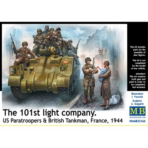 Master Box Th Light Company Us Paratroopers British Tankmen