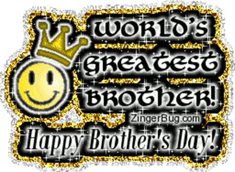 Show your love and care with these sweet brothers day messages and. Brother's Day Smiley Face with Crown Glitter Graphic ...