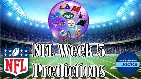 Nfl Week 5 Predictions Ats Picks For Week 5 Youtube