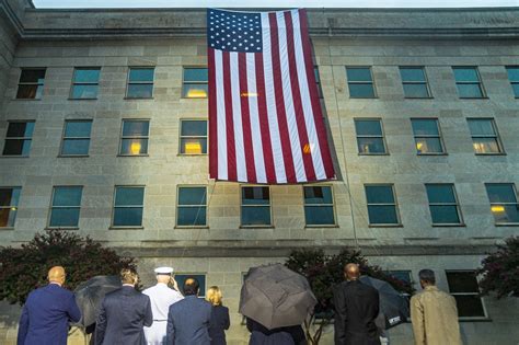 Dvids Images 911 Flag Unfurling At The Pentagon Image 1 Of 47