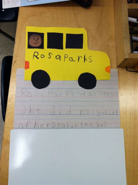 Rosa Parks Bus Craft Printable