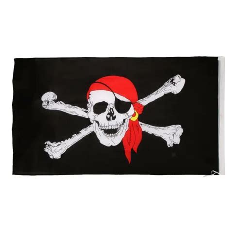 Large 5x3ft 90x150cm Jolly Roger Pirate Flag Boat Tree House Hanging