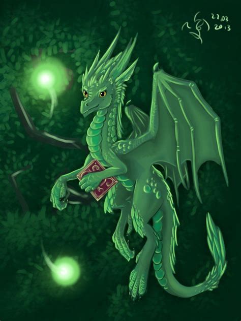 Emerald Dragon By Dalagar On Deviantart Emerald Dragon Dragon