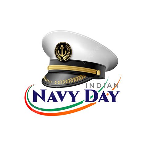 Navy Day Of India 4 December With Cap Illustration Greetings Navy Day