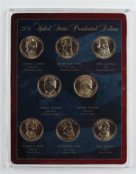 2011 Presidential Dollar Collection Complete Set With 8 Coins See