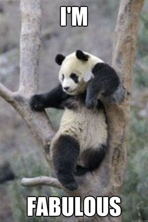 Panda Is Fabulous Nuff Said Panda Funny Funny Panda Pictures