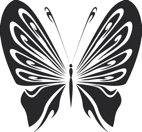 Vintage Butterfly Stencils Free Vector Cdr Download