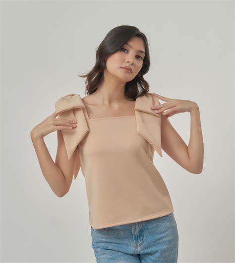 Everyday Casuals Nude Olivia Top On Carousell