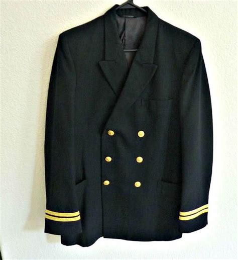 Us Navy Officer Dress Blue Jacket Uniform Lieutenant 0 3 Usn 1980s