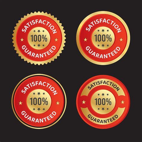 Premium Vector Satisfaction Guaranteed Trusts Badge Vector Logo