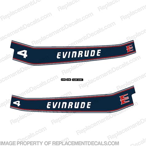 Evinrude 90s 4hp Decal Kit