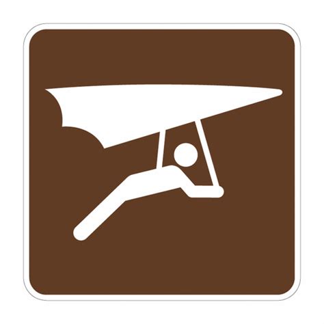Hang Gliding Symbol Sign Rs 126 Nps National Park Service Signs