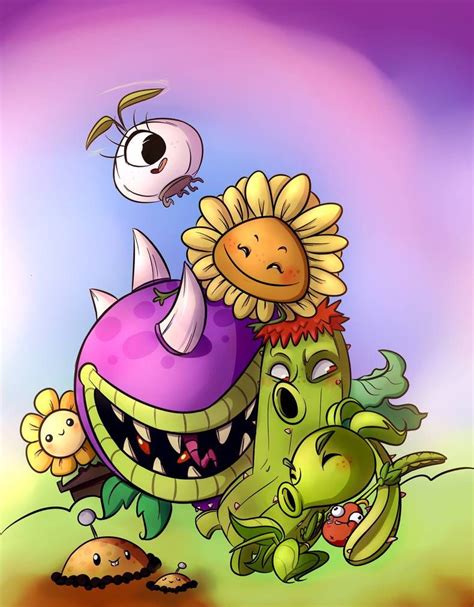 The Plant Team By Call Me Fantasy Plant Zombie Plant Vs Zombies