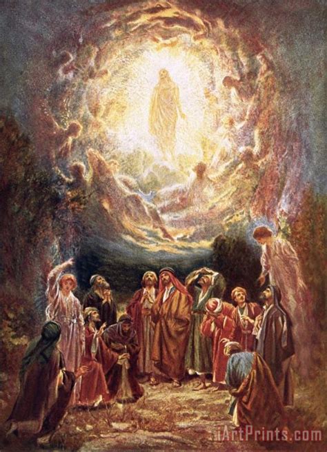 William Brassey Hole Jesus Ascending Into Heaven Painting Jesus