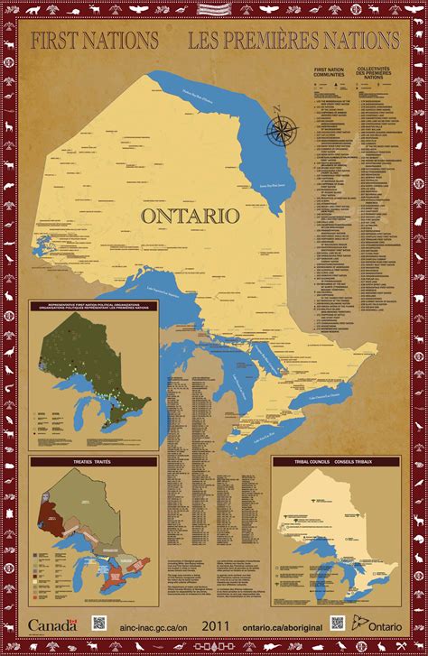 Ontario First Nations Maps Ontarioca Ontario Map First Nations