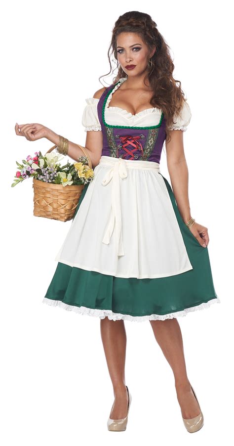 bavarian beer maid adult costume